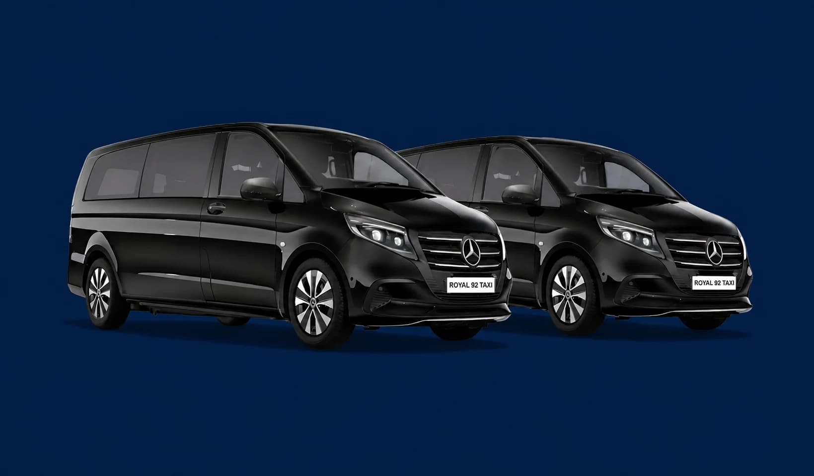 Zwei Premiumfahrzeuge aus der Salzburger Taxiflotte von Cab Salzburg